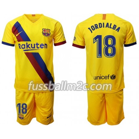Fußballtrikots FC Barcelona Jordi Alba 18 Kinder Auswärts Trikotsatz 2019-2020
